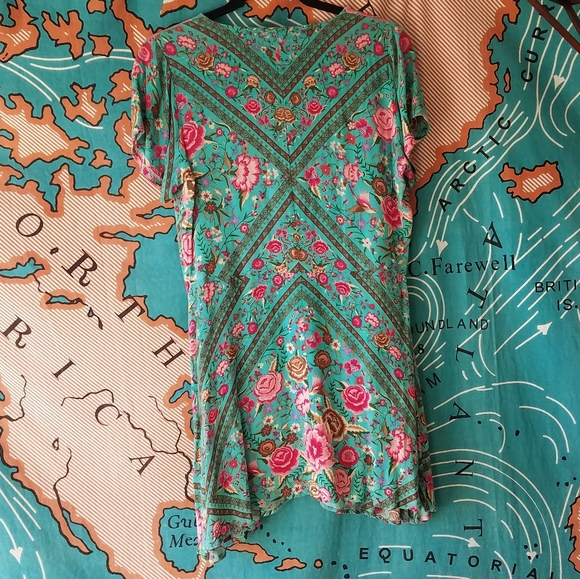 Babushka Play Dress in Turquoise - Picture 4 of 5